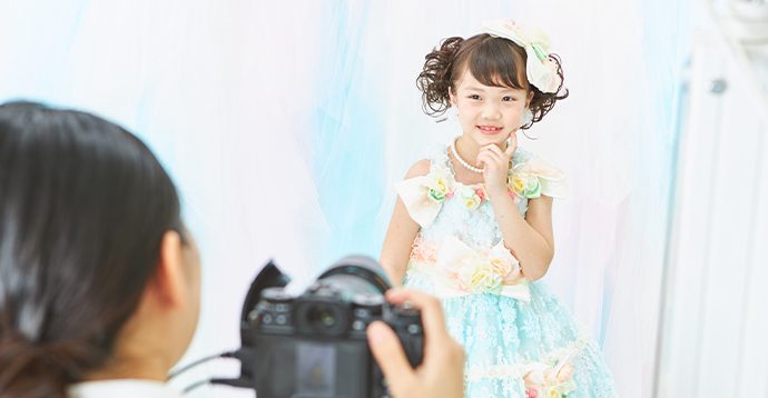 一人でも、家族との撮影でもOK