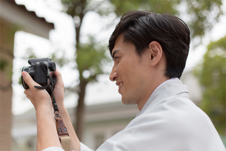 お宮参りの記念写真を撮る方法