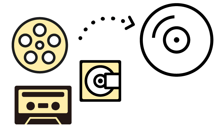 音声データをCDにダビング