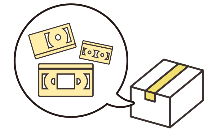 テープ映像をDVDにダビング
