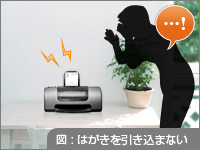 図：うまくはがきを引き込めません