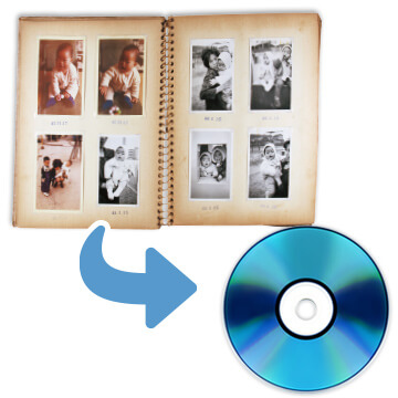 アルバムをデータにしてDVD/Blu-rayに保存<br>アルバムそのままディスク保存